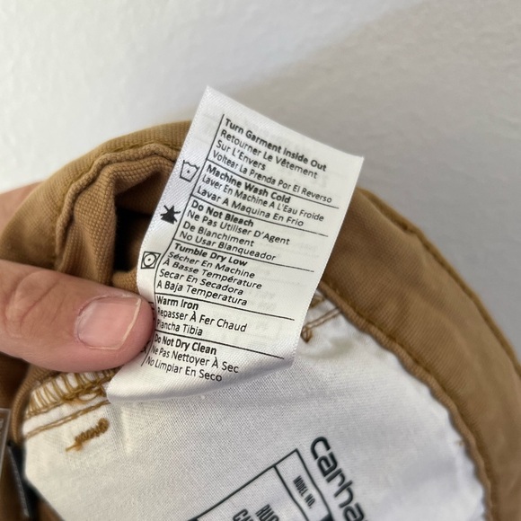Carhartt Relaxed Straight Rigby Canvas Work Pants Hickory Tan Size W31XL32 - Picture 12 of 12